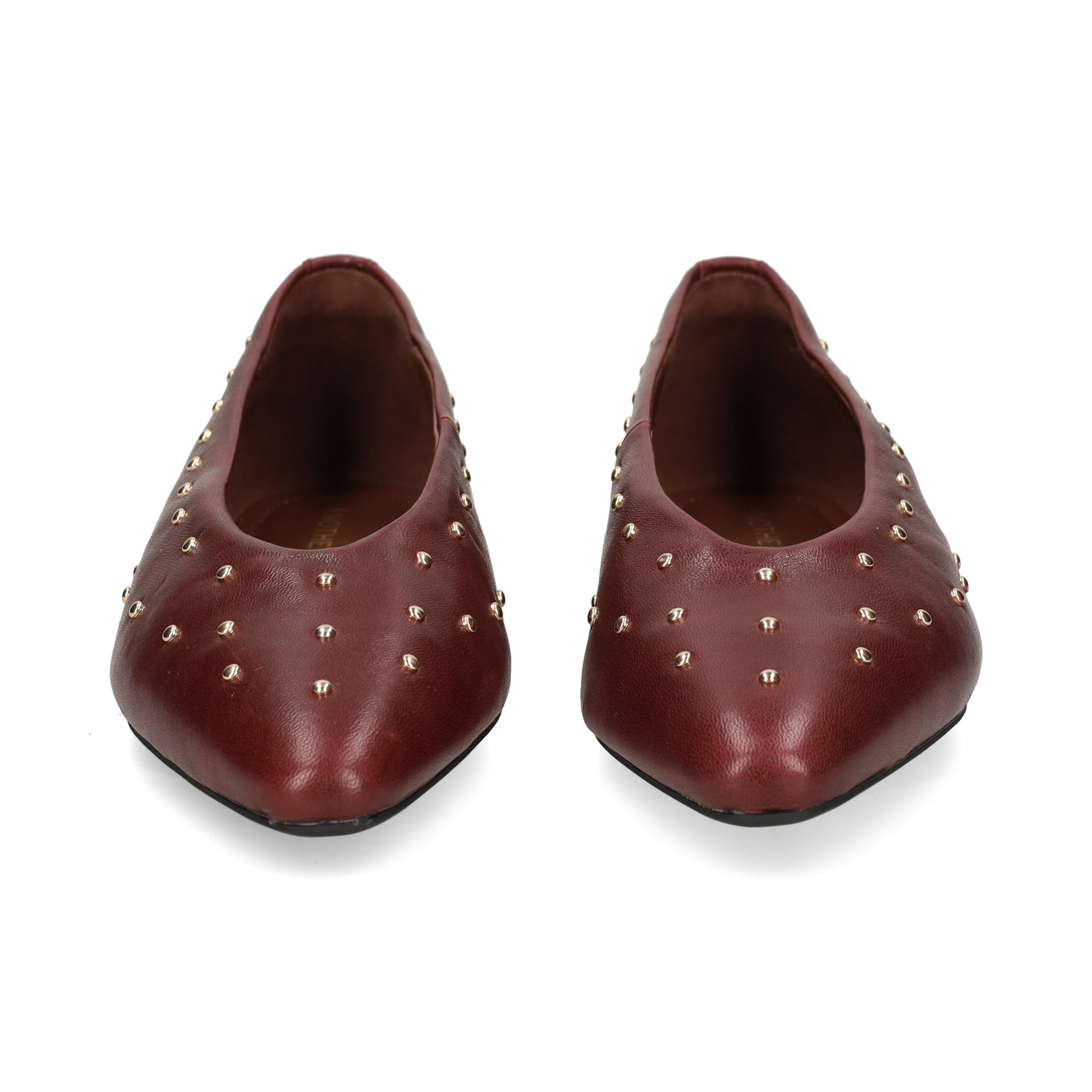 bailarina-tachas-piel-burdeos