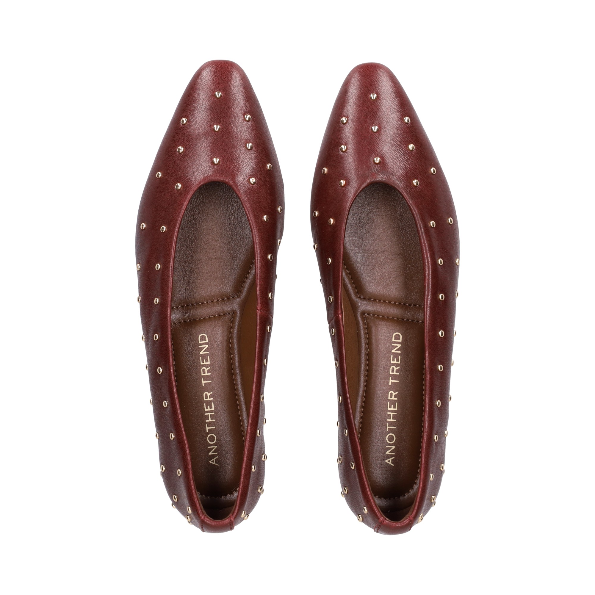 bailarina-tachas-piel-burdeos
