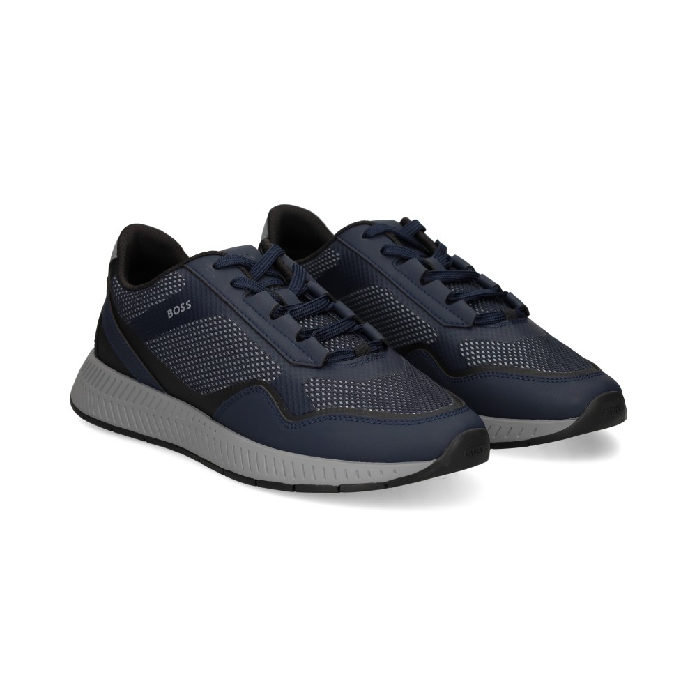 Boss TITANIUM_RUNN_REFTHP Zapatillas Hombre - Azul Marino Talla 44