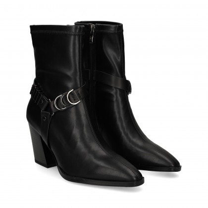 BOTIN ESPUELA PIEL NEGRO BLACK