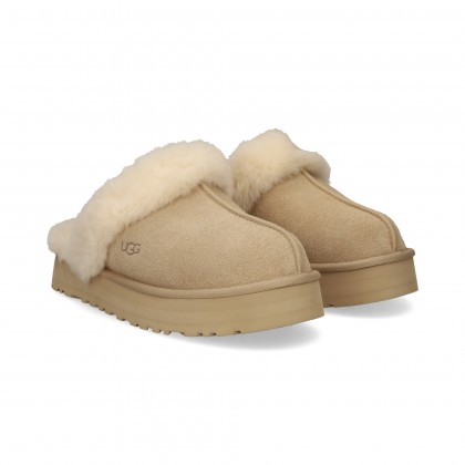 ZUECO PELO PLAT. ANTE BEIGE SAN