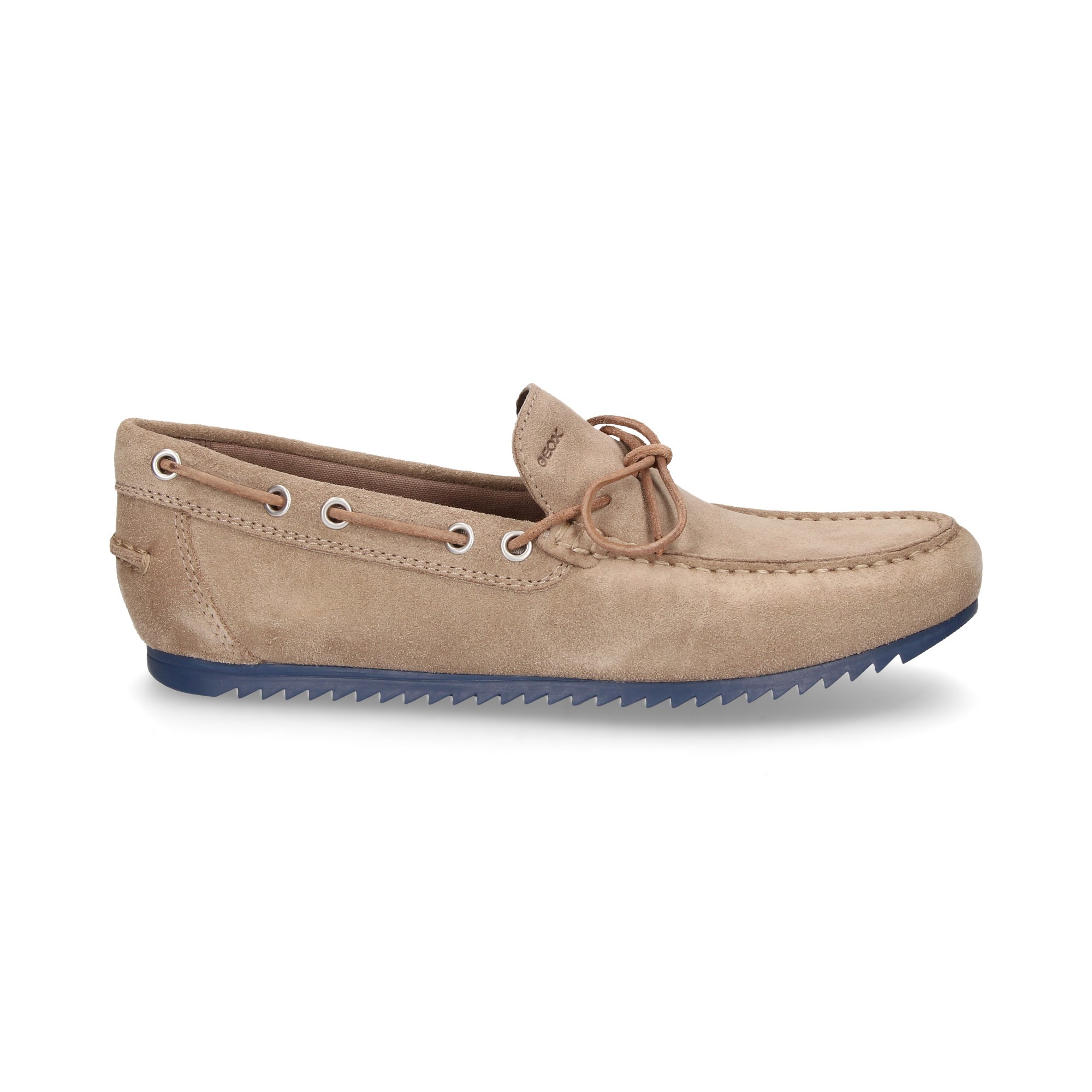 MOCASSINO ANELLO DENTI PELLE SCAMOSCIATA BEIGE