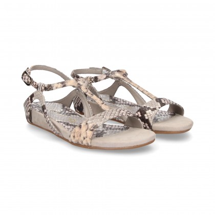 BAMBINO RETTILE SANDALO LUREX ARGENTO