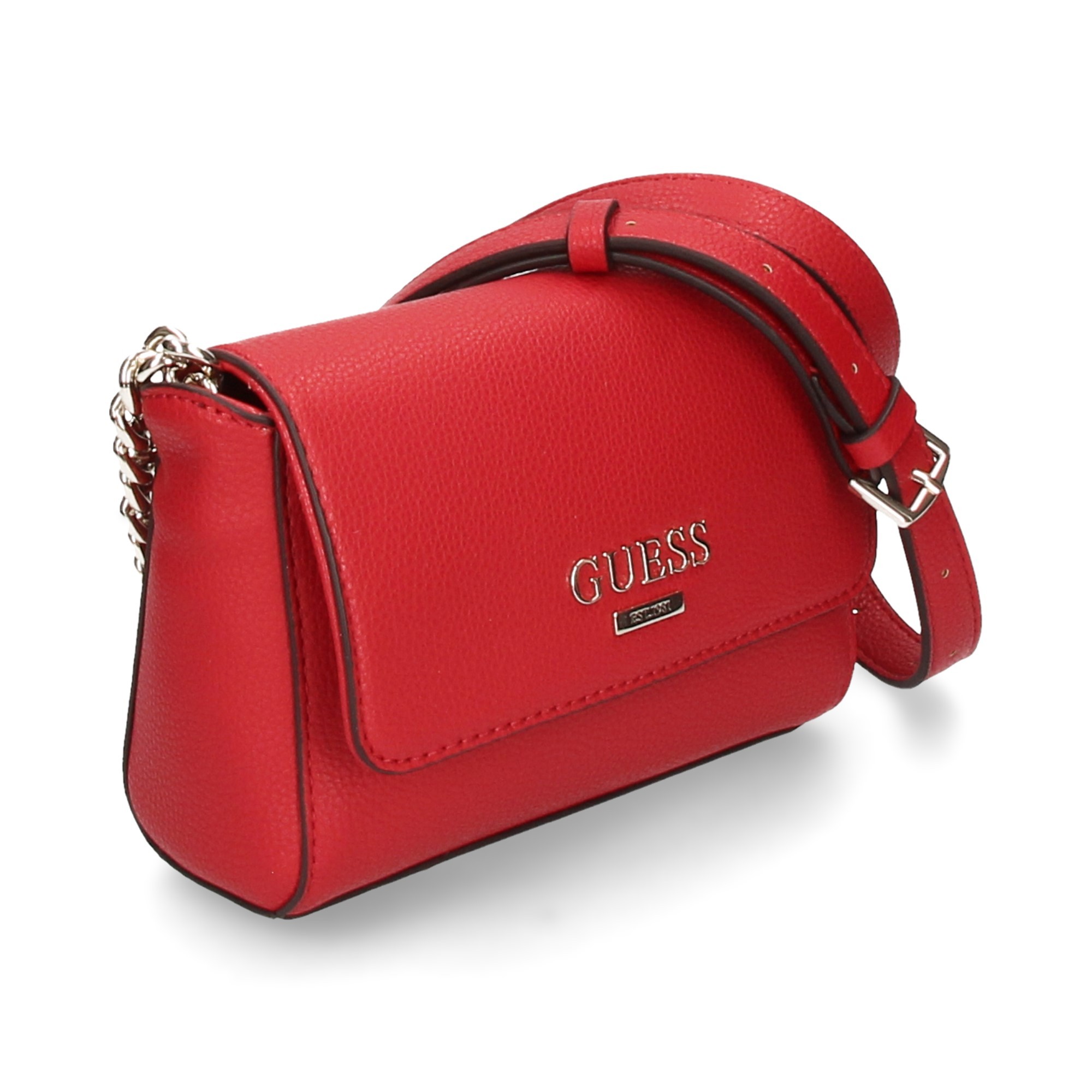 Handbag GUESS Red in Polyester - 28771685